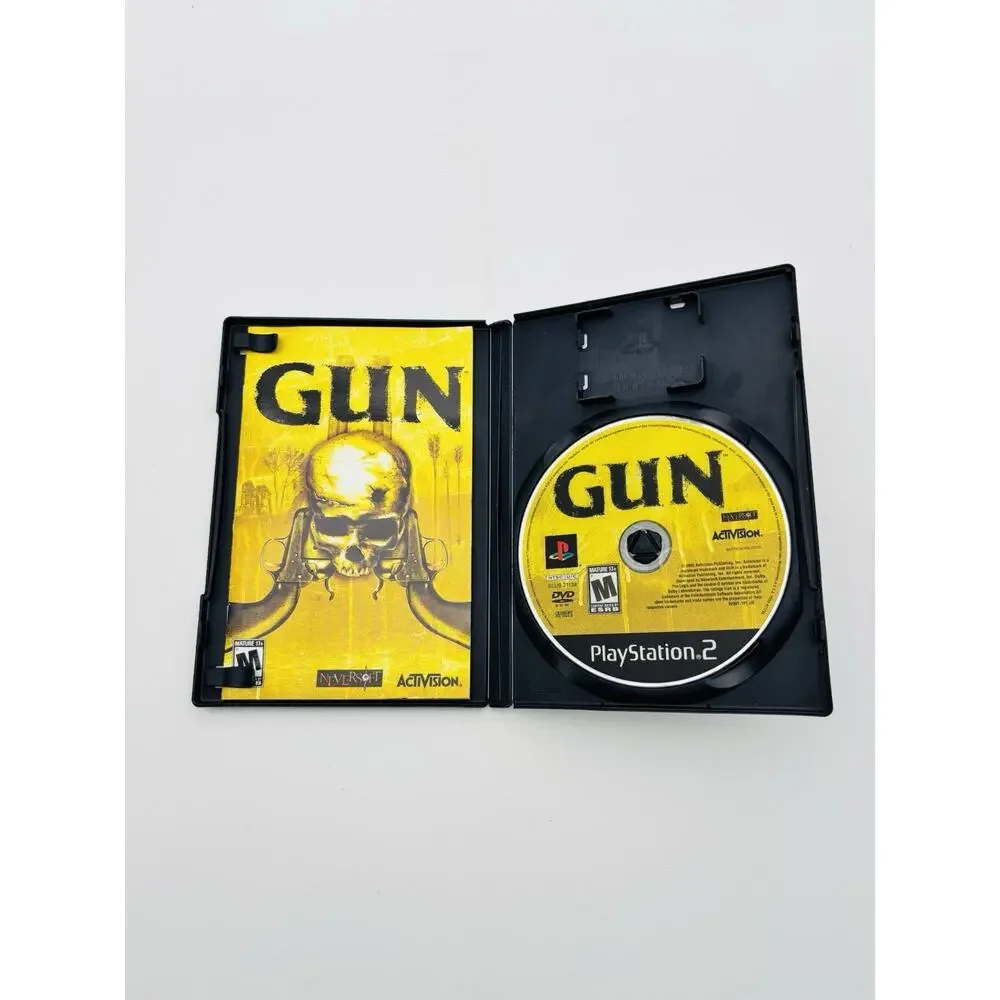 Gun (PlayStation 2, Ps2) Black Label CIB Complete Tested Works VG Condition